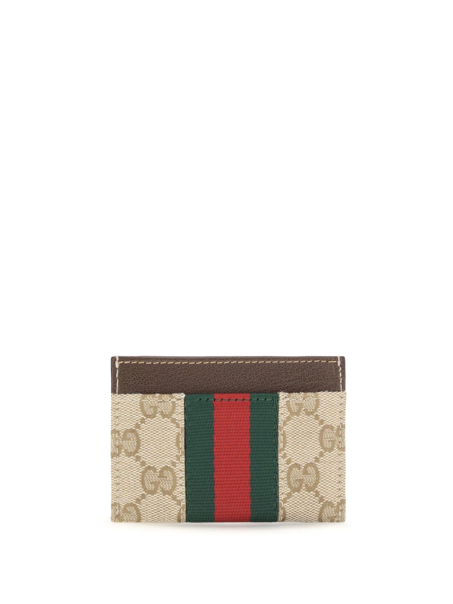 Gucci Women Web Horsebit Card Holder GUCCI