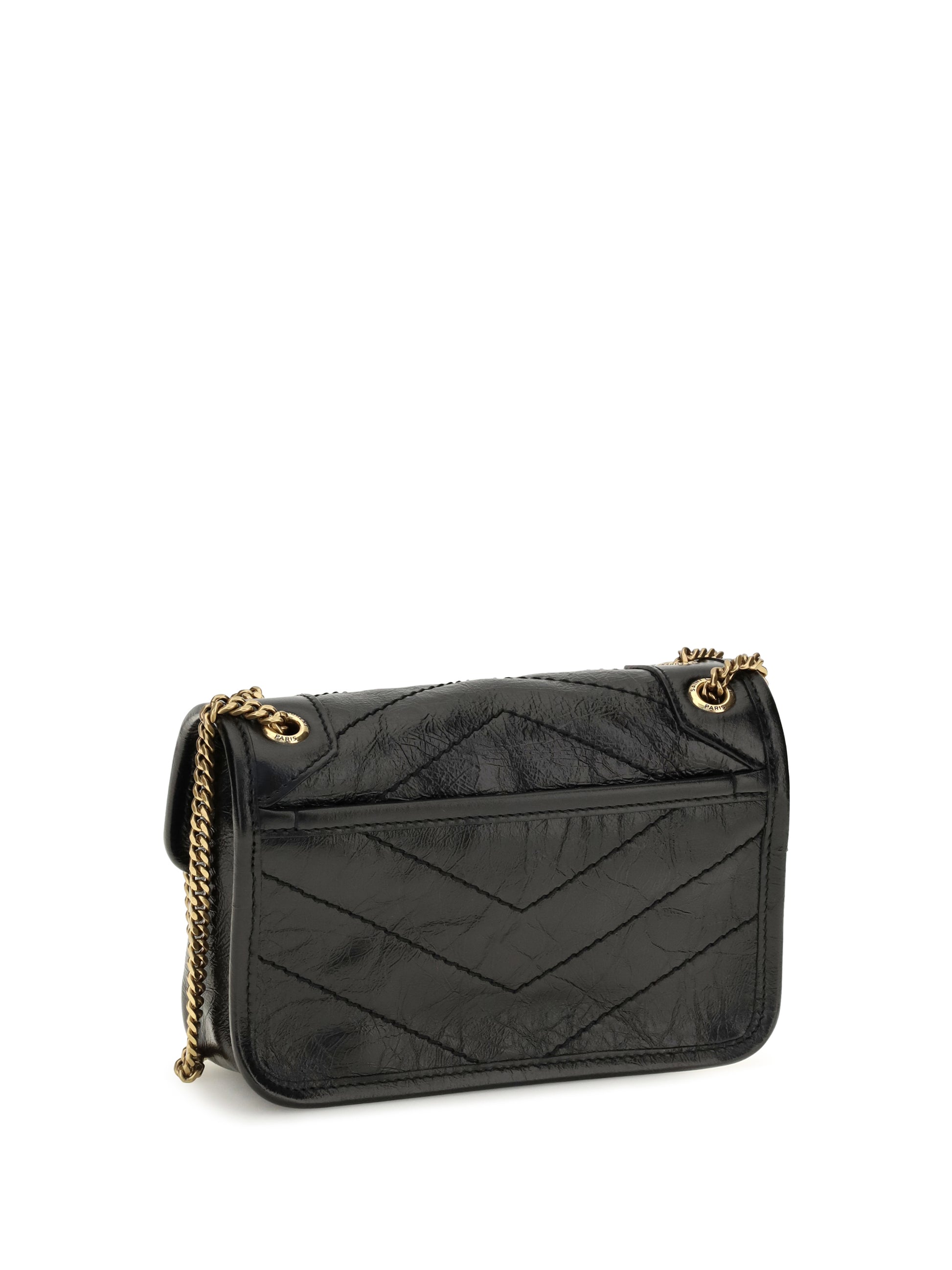 Saint Laurent Women Mini Niki Leather Shoulder Bag SAINT LAURENT