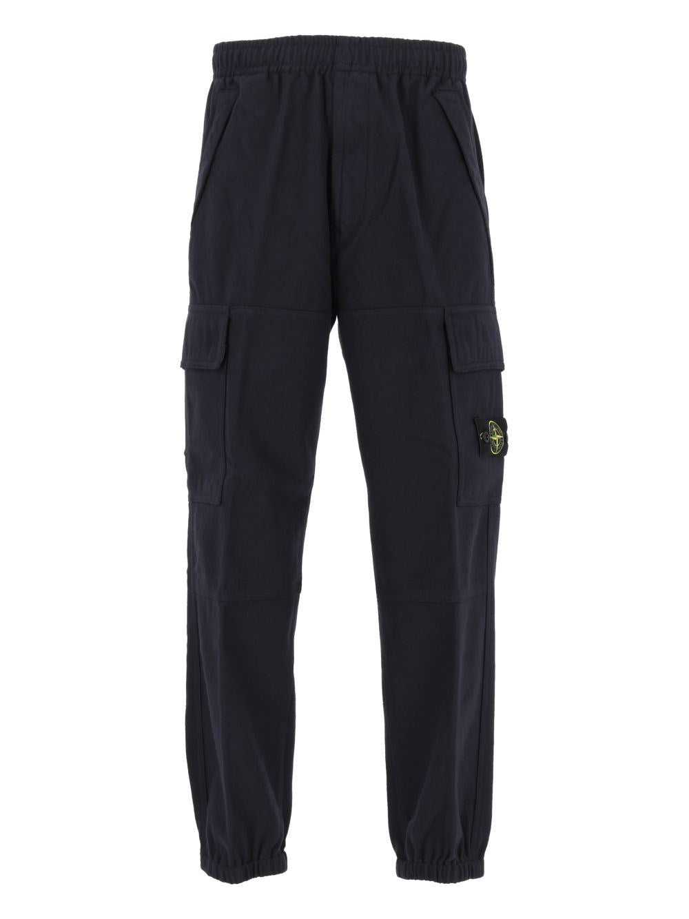 Stone Island Men Wool And Nylon Flannel Jogger Trousers STONE ISLAND