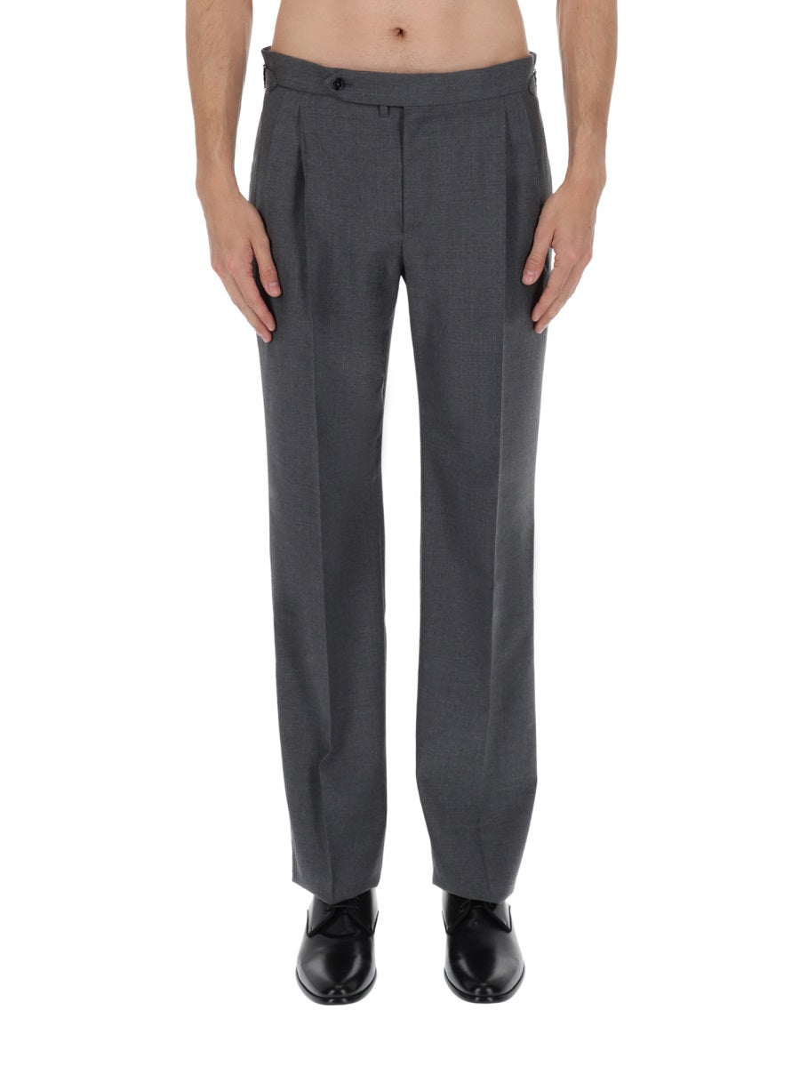 Dolce & Gabbana Men Wool Canvas Pants DOLCE & GABBANA
