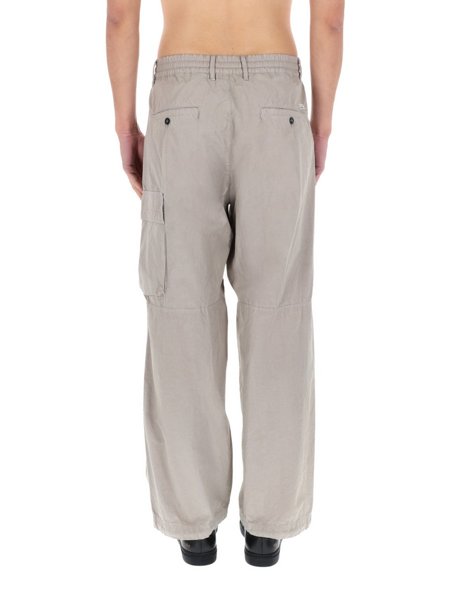 C.P. Company Men Pantalone Cargo Con Patch Logo C.P. COMPANY