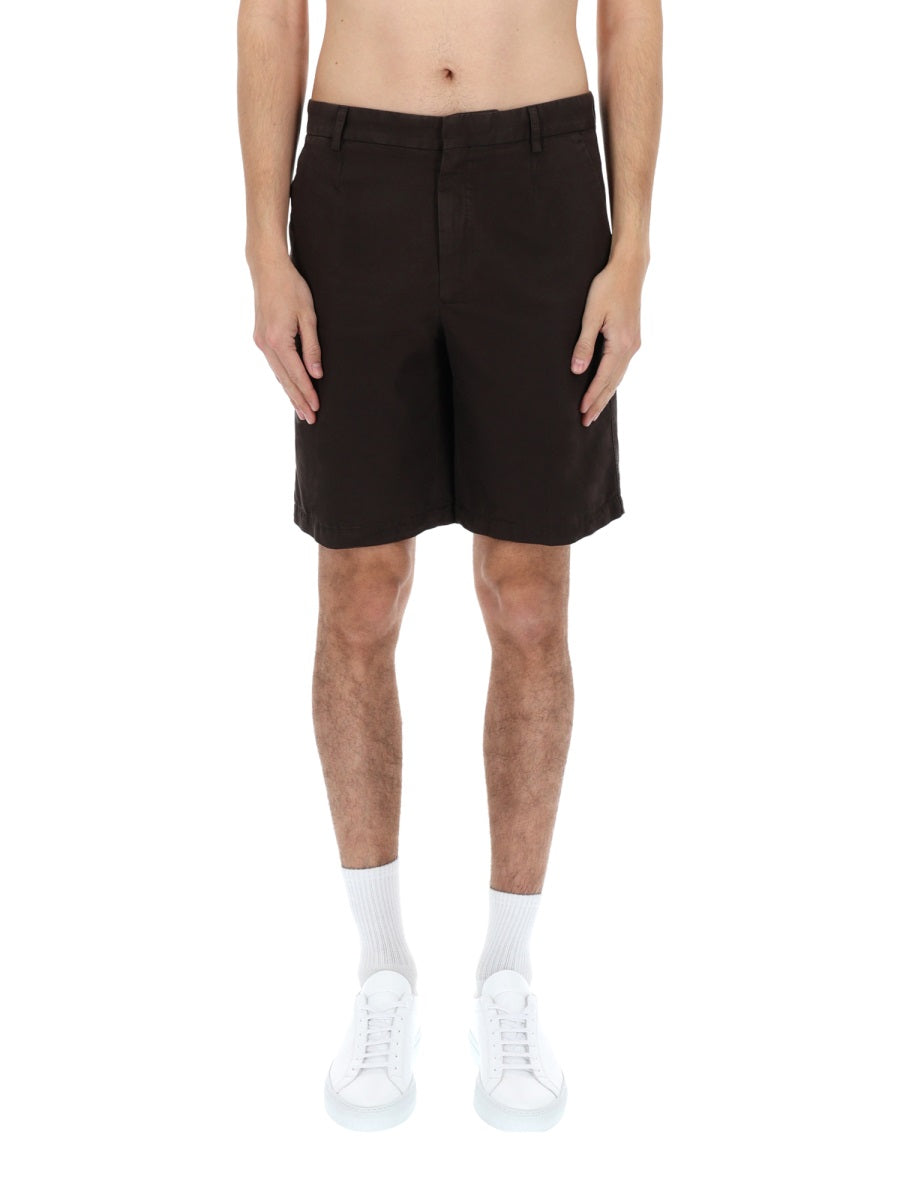 Zegna Men Shorts In Cotone ZEGNA