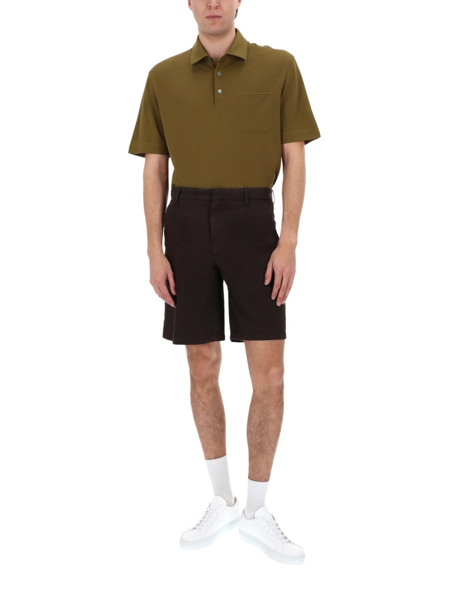 Zegna Men Shorts In Cotone ZEGNA