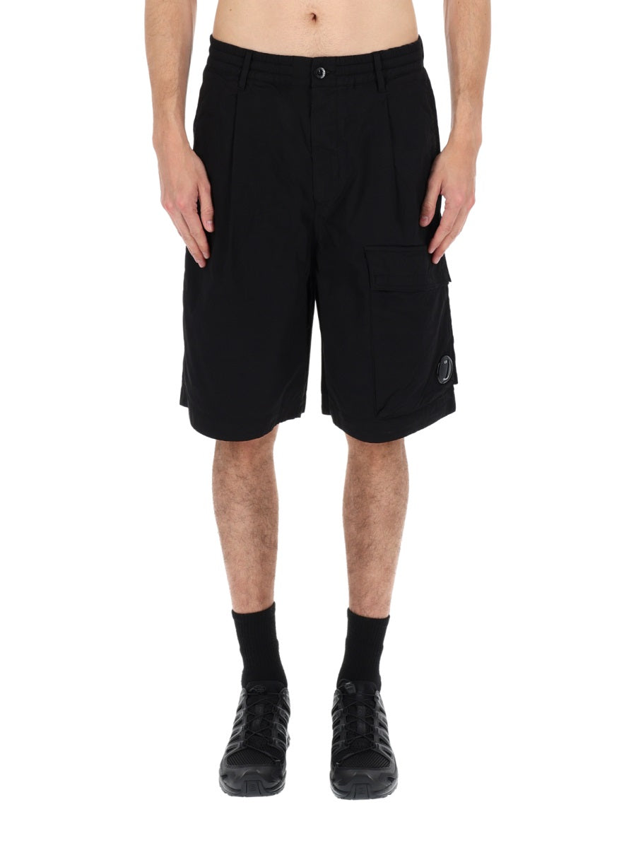 C.P. Company Men Shorts Cargo Con Patch Logo C.P. COMPANY