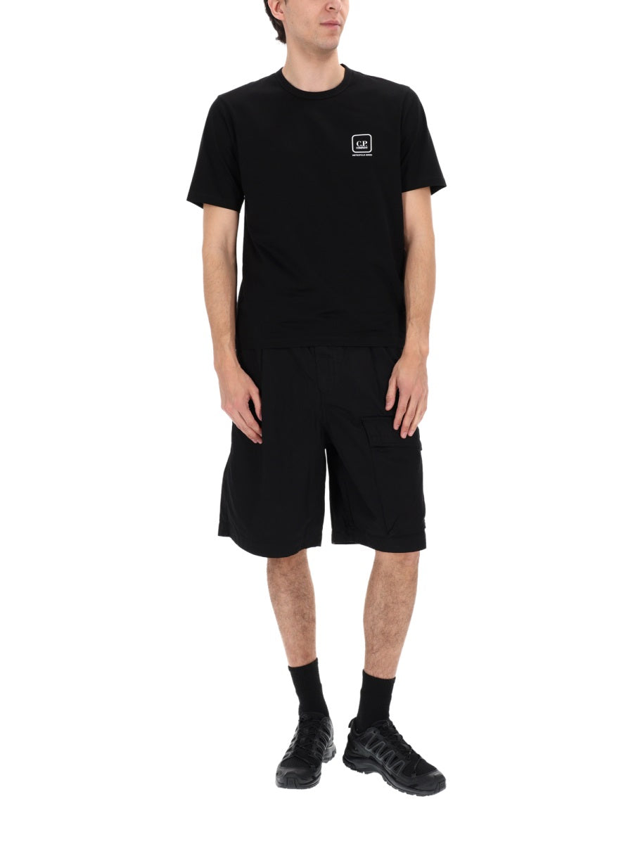 C.P. Company Men Shorts Cargo Con Patch Logo C.P. COMPANY