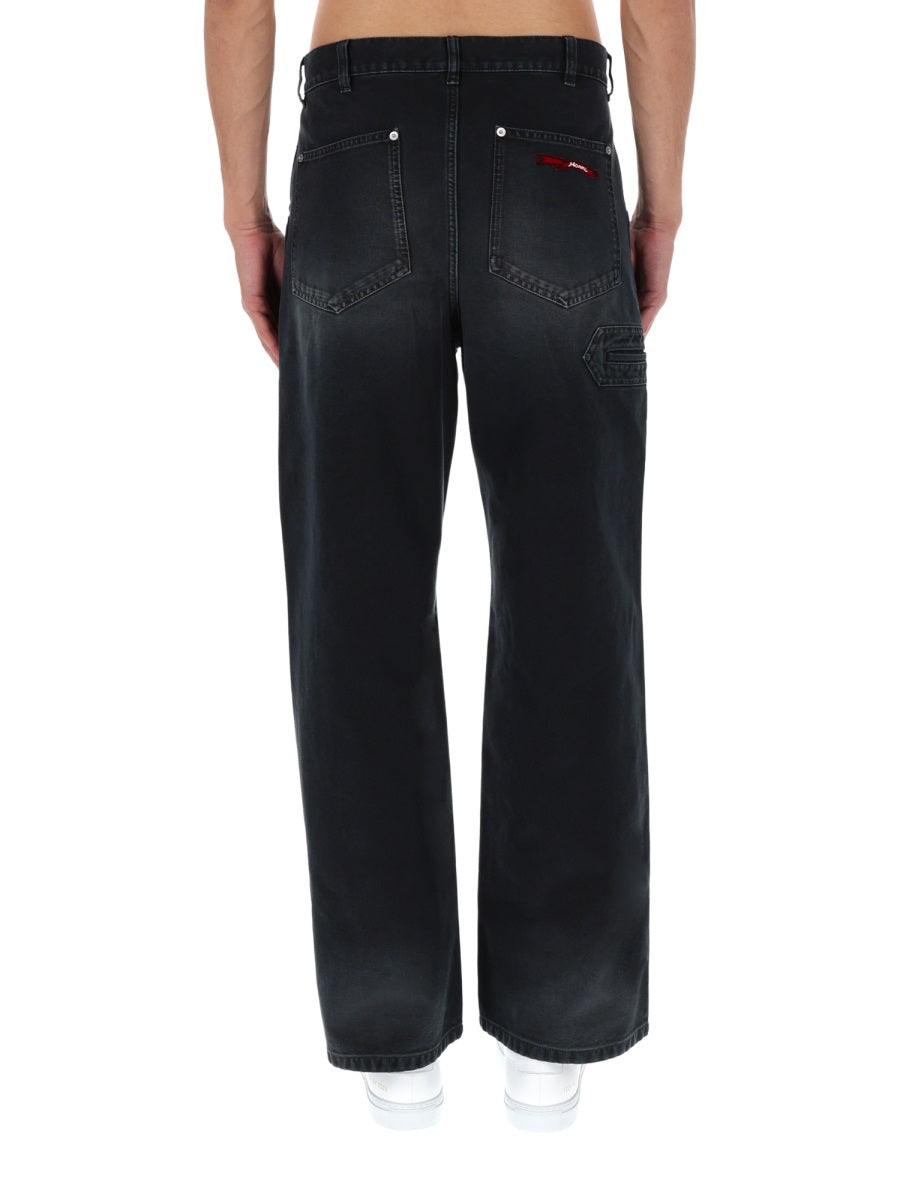 Marni Men Jeans Con Applicazione Logo MARNI