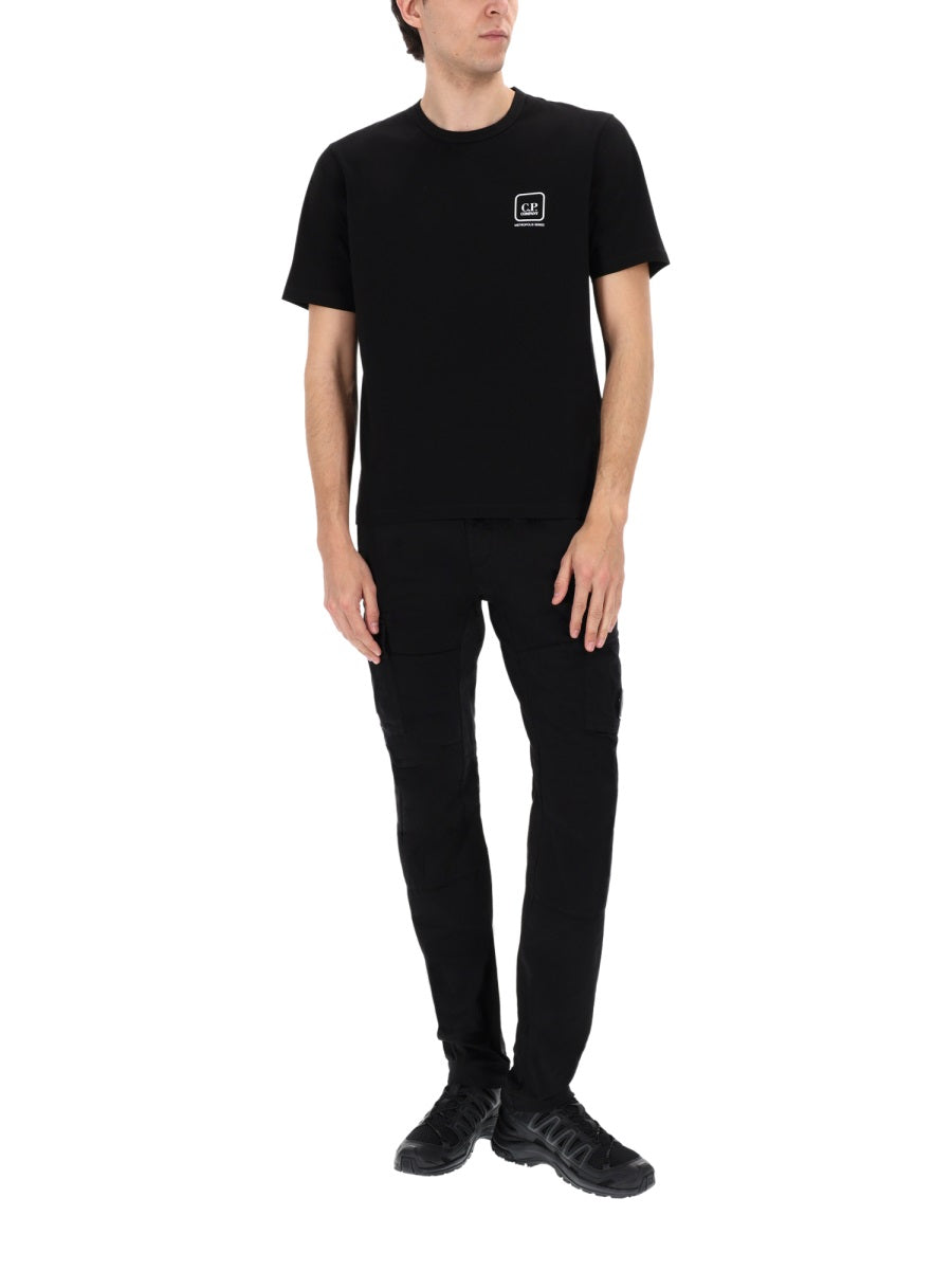 C.P. Company Men Pantalone Cargo Con Patch Logo C.P. COMPANY