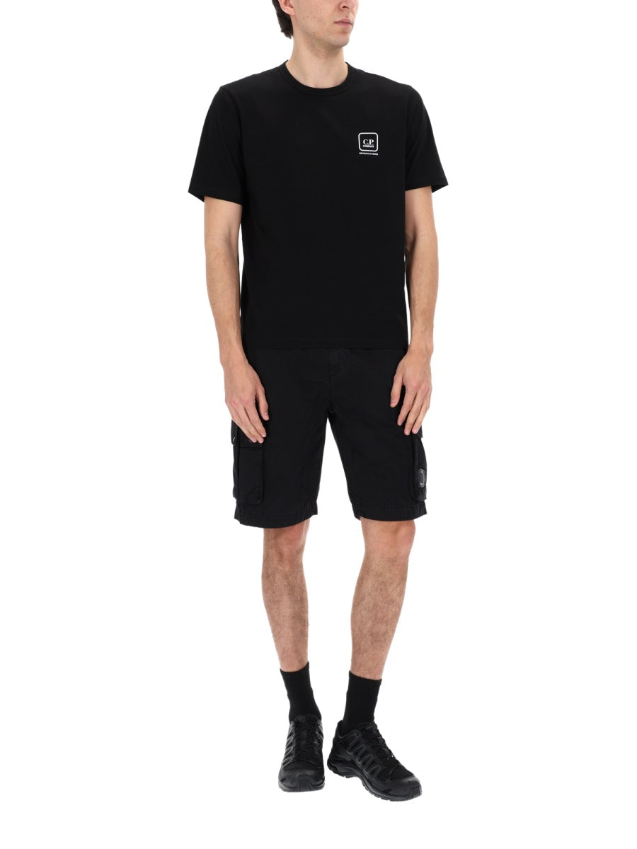 C.P. Company Men Shorts Cargo Con Patch Logo C.P. COMPANY