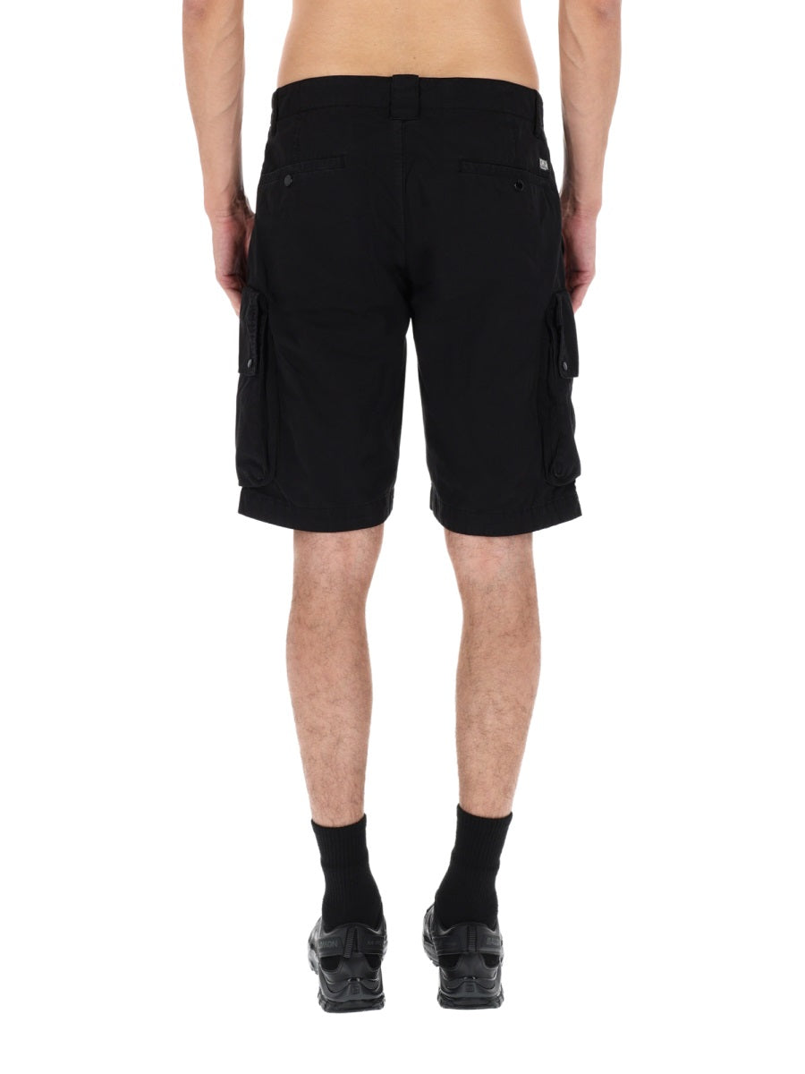 C.P. Company Men Shorts Cargo Con Patch Logo C.P. COMPANY