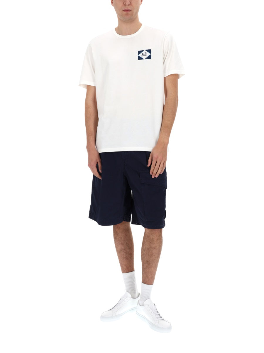 C.P. Company Men Shorts Cargo Con Patch Logo C.P. COMPANY