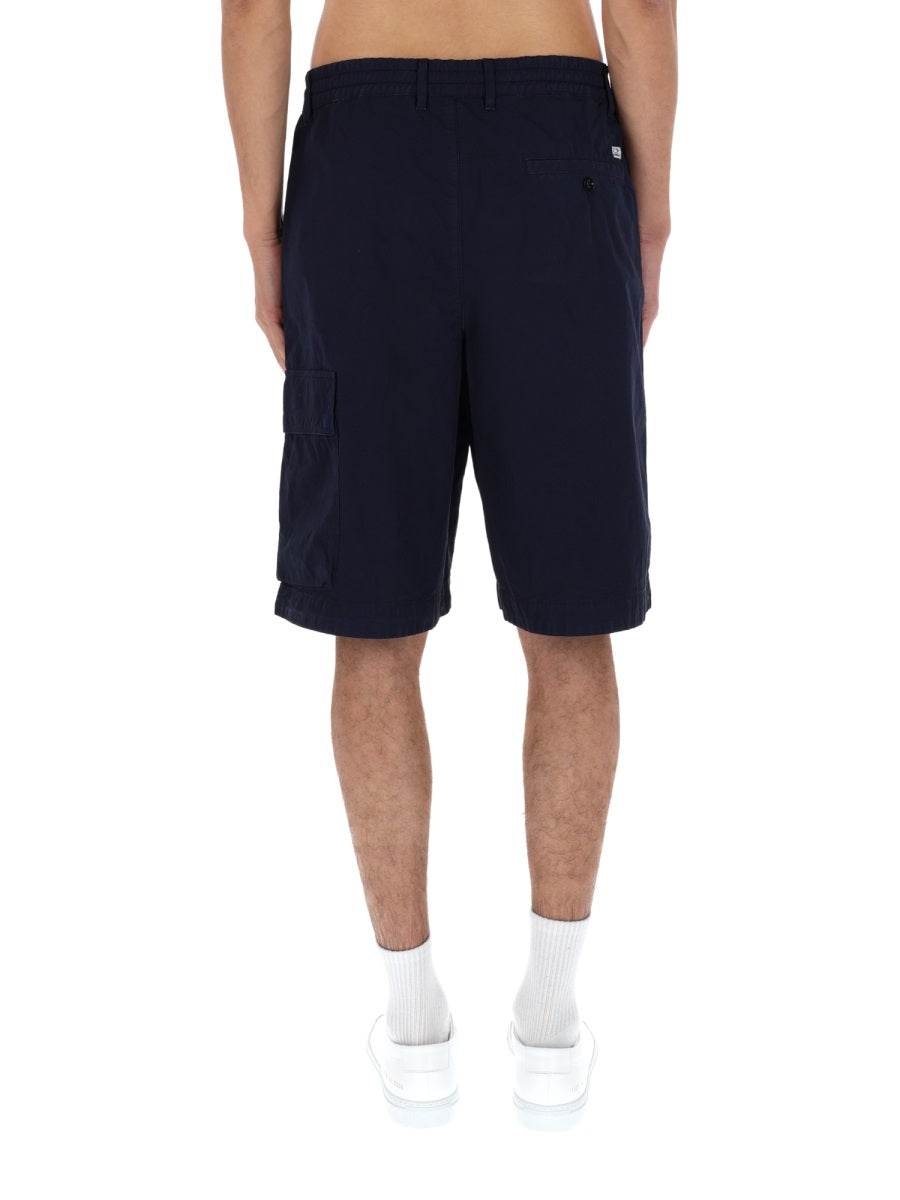 C.P. Company Men Shorts Cargo Con Patch Logo C.P. COMPANY