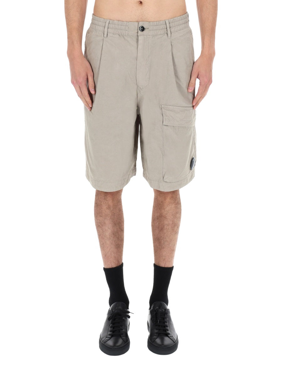 C.P. Company Men Shorts Cargo Con Patch Logo C.P. COMPANY