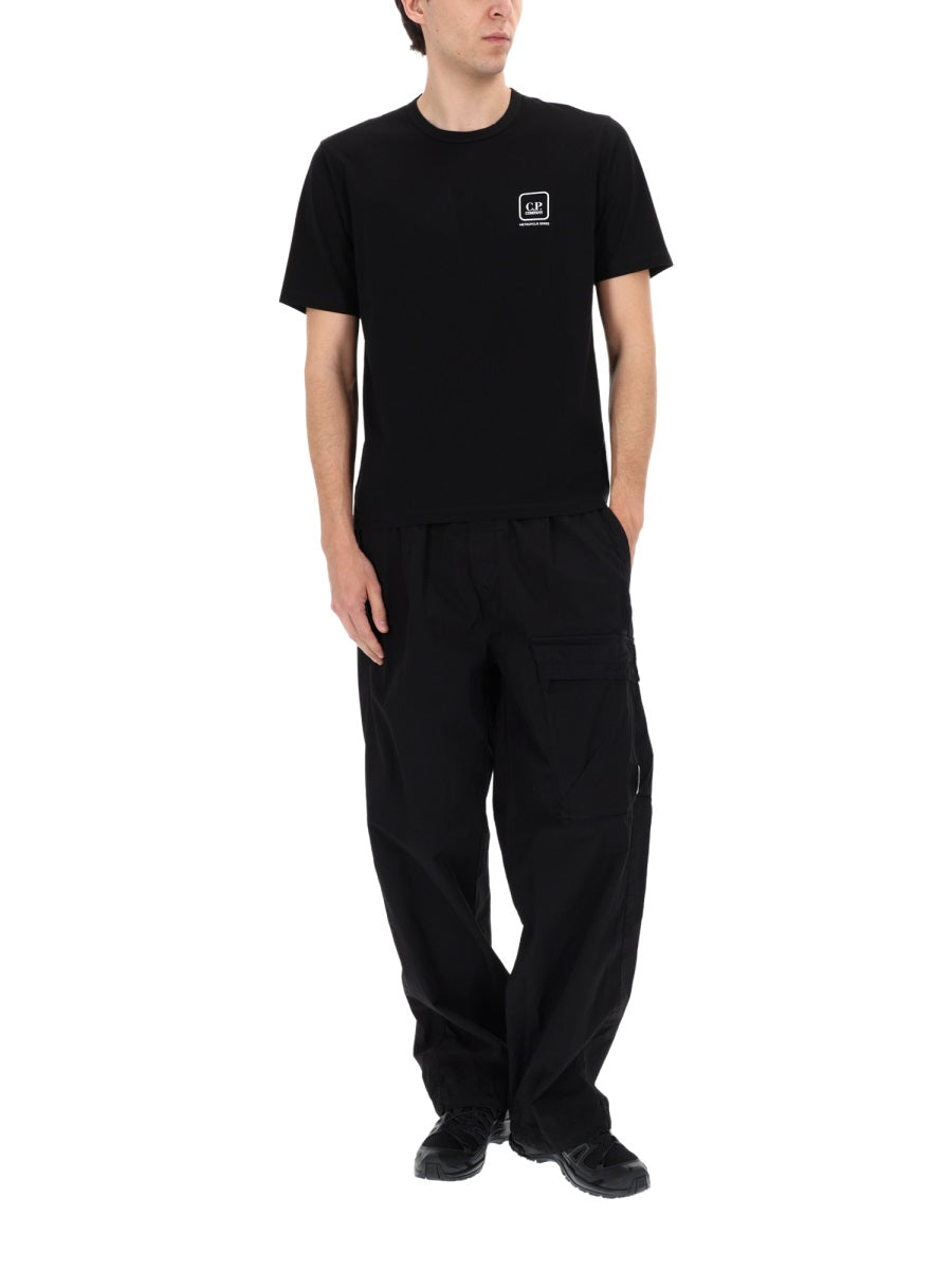 C.P. Company Men Pantalone Cargo Con Patch Logo C.P. COMPANY