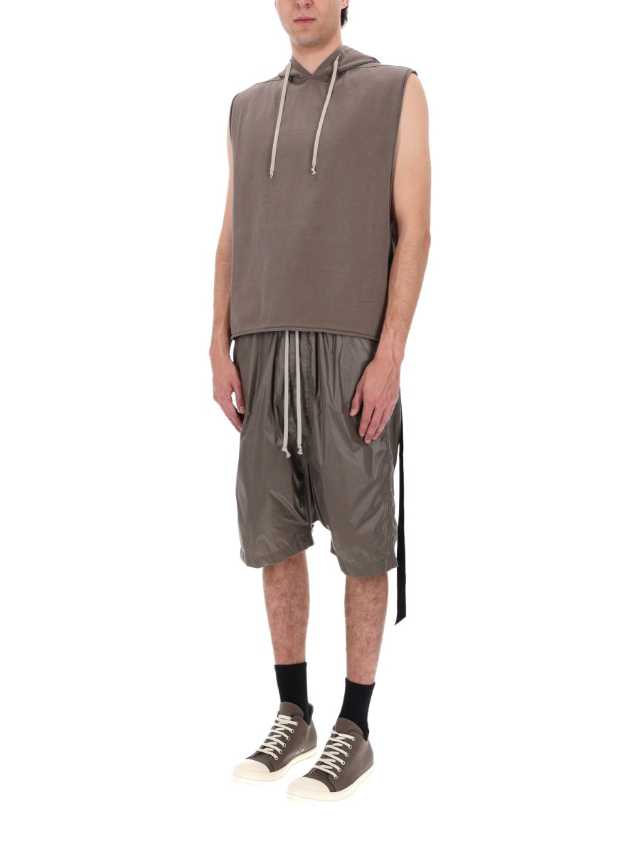 Rick Owens Drkshdw Men Top "Hooded Tunic" RICK OWENS