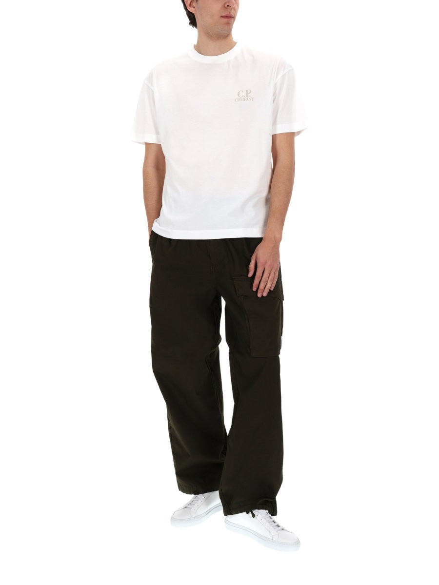 C.P. Company Men Pantalone Cargo Con Patch Logo C.P. COMPANY