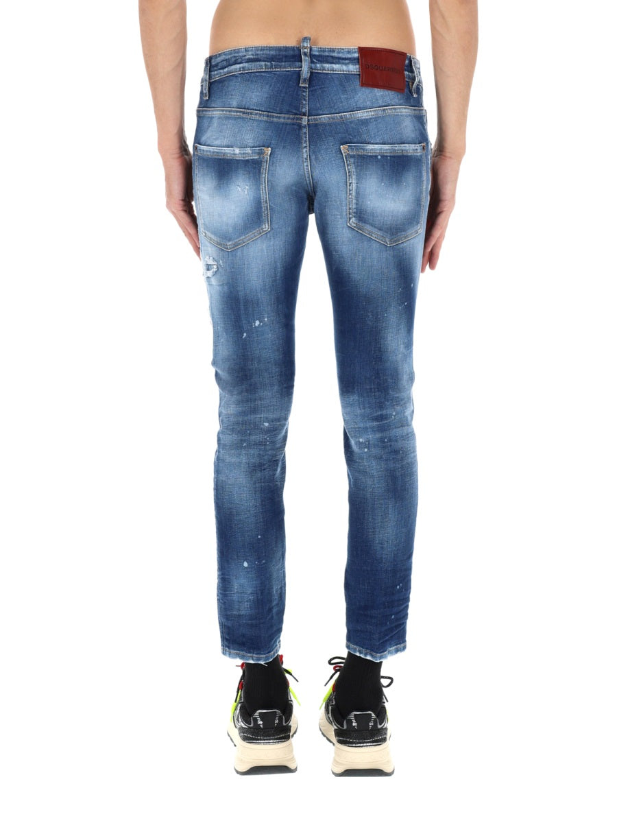 Dsquared Men Jeans "Skater" Effetto "Destroy"