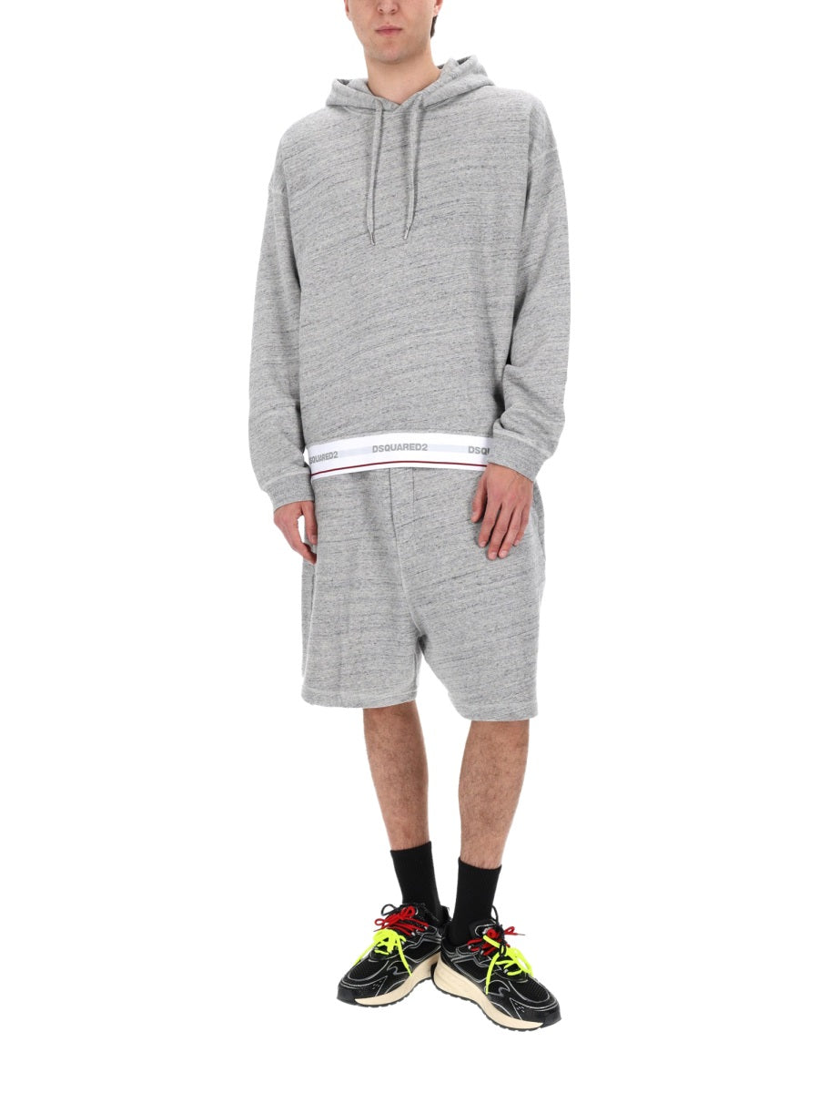 Dsquared Men Felpa Con Logo DSQUARED2