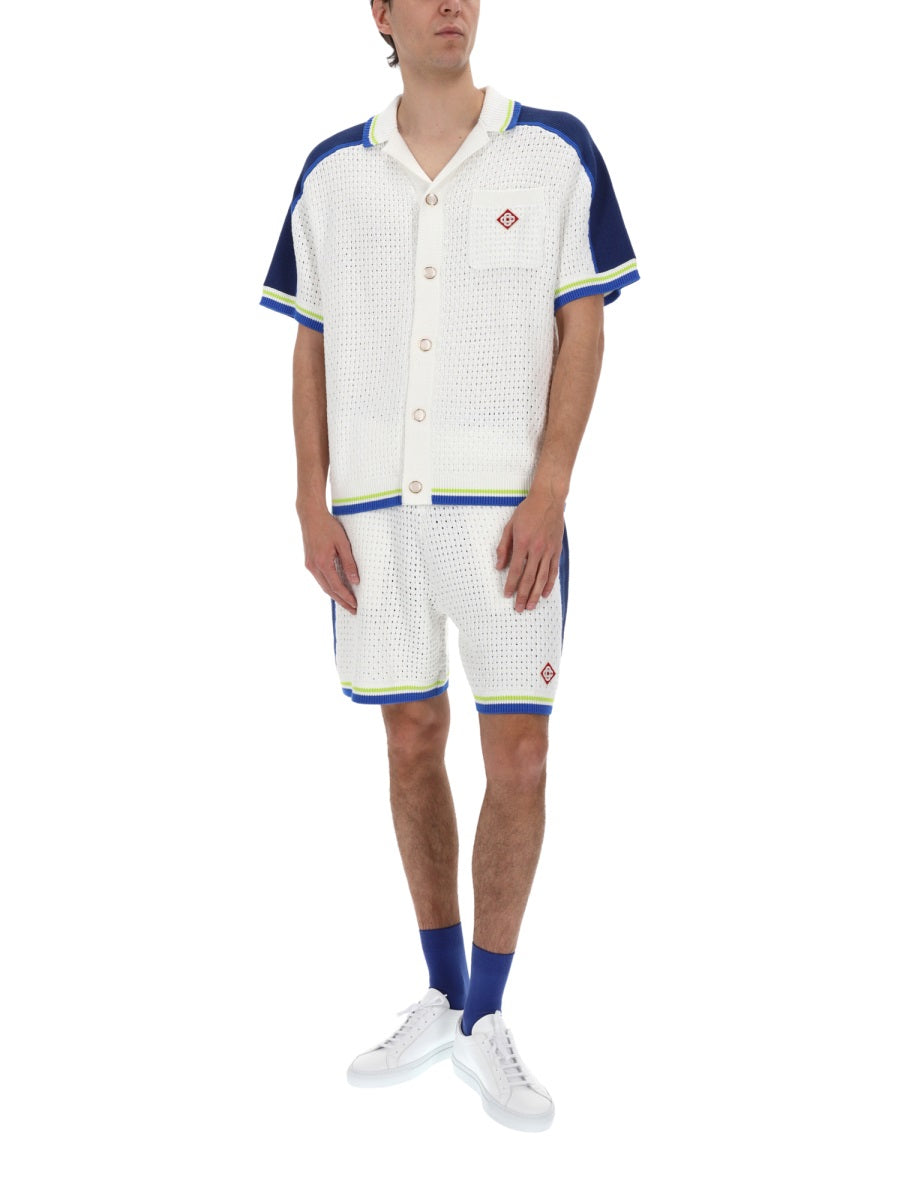 Casablanca Men Crochet Shorts CASABLANCA