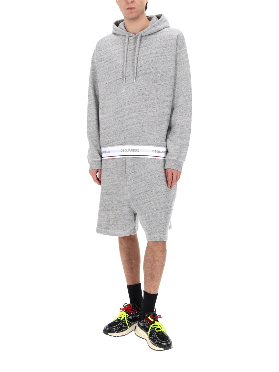 Dsquared Men Shorts "Oversize" Con Logo DSQUARED2
