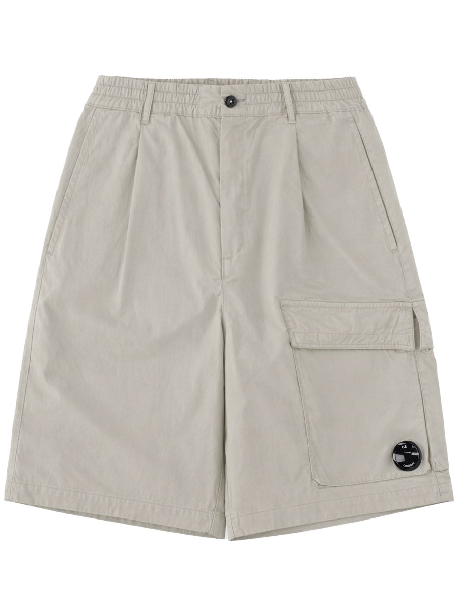 C.P. Company Men Shorts Cargo Con Patch Logo C.P. COMPANY