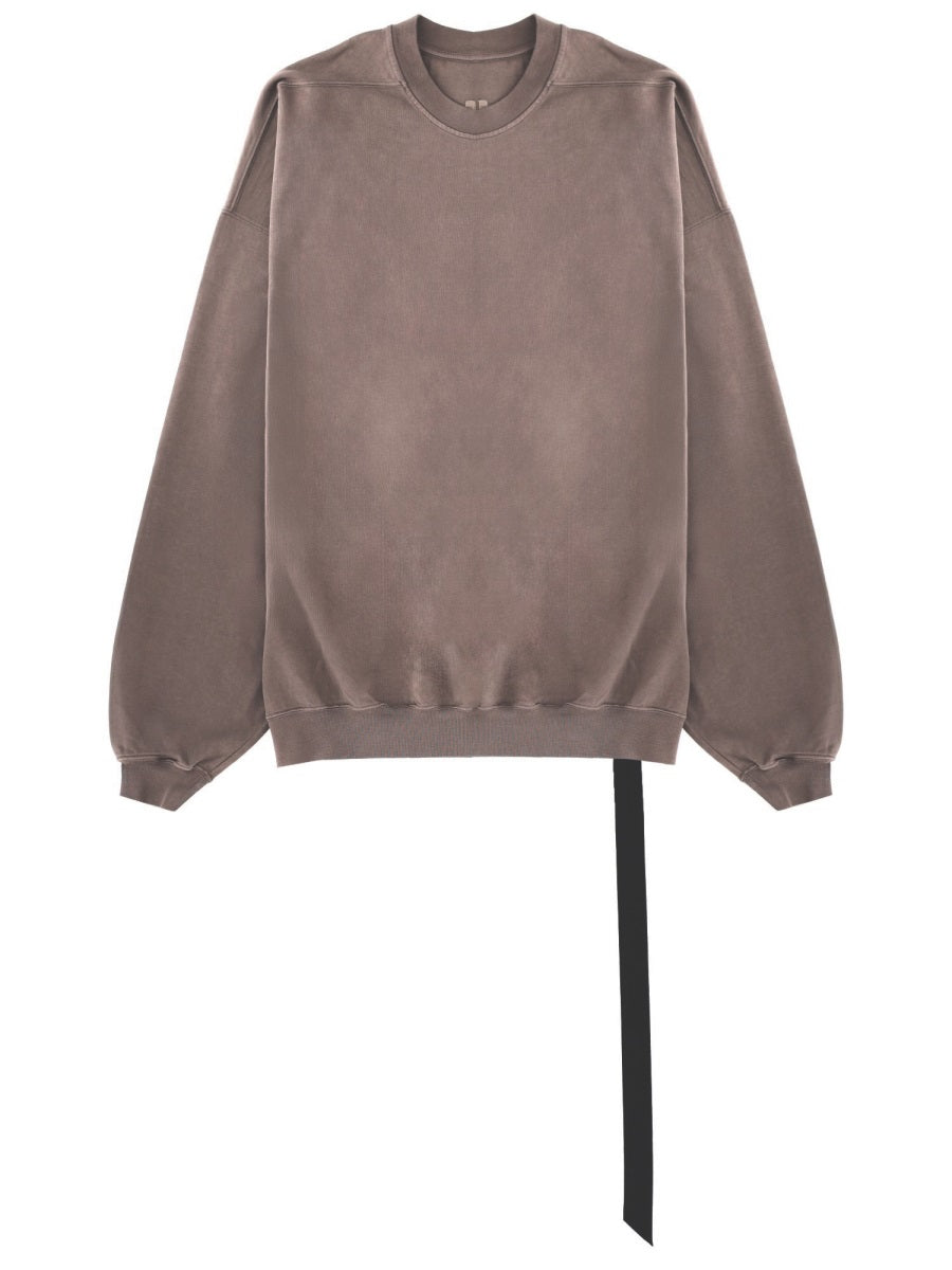 Rick Owens Drkshdw Men Felpa "Hun Crewneck" In Cotone RICK OWENS