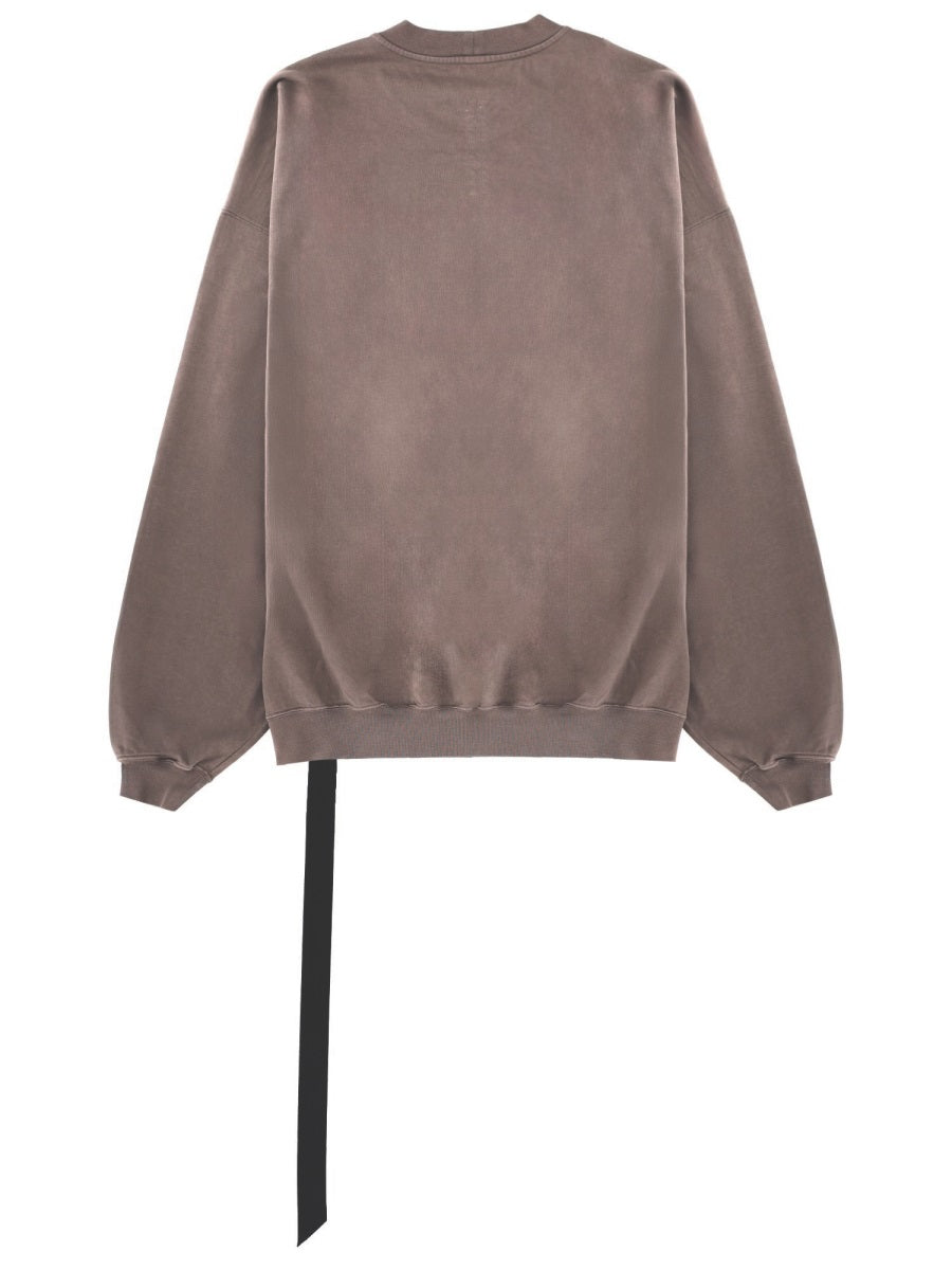Rick Owens Drkshdw Men Felpa "Hun Crewneck" In Cotone RICK OWENS