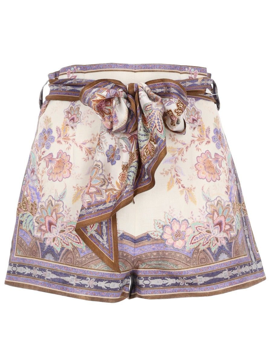 Zimmermann Women Shorts Con Foulard "Luna" ZIMMERMANN