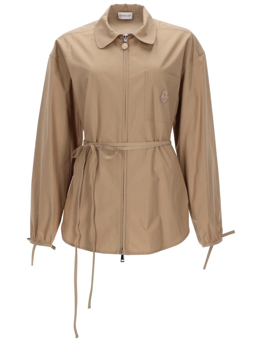 Moncler Women Giacca Con Zip E Cintura MONCLER