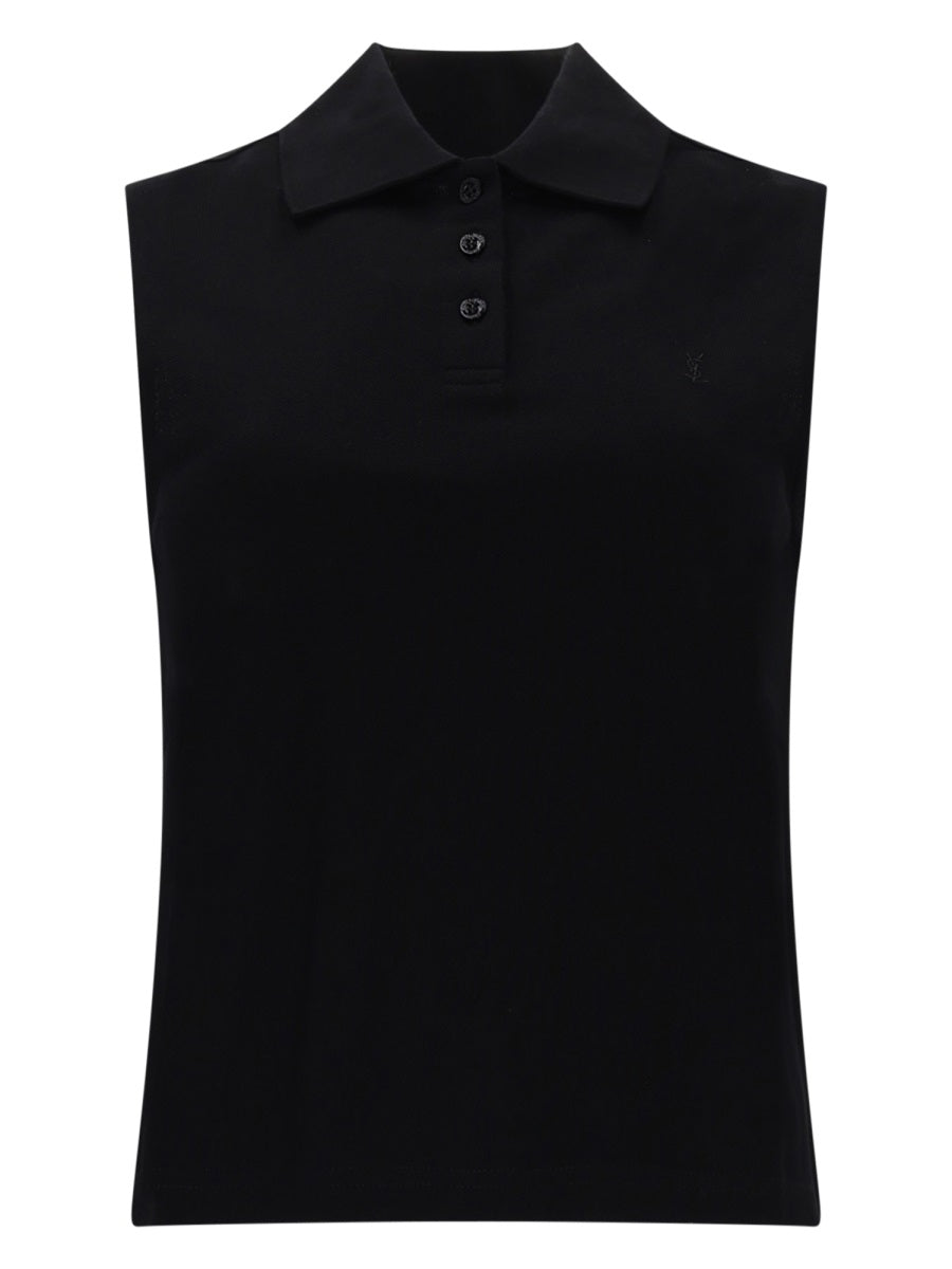Saint Laurent Women Top Polo Smanicato SAINT LAURENT