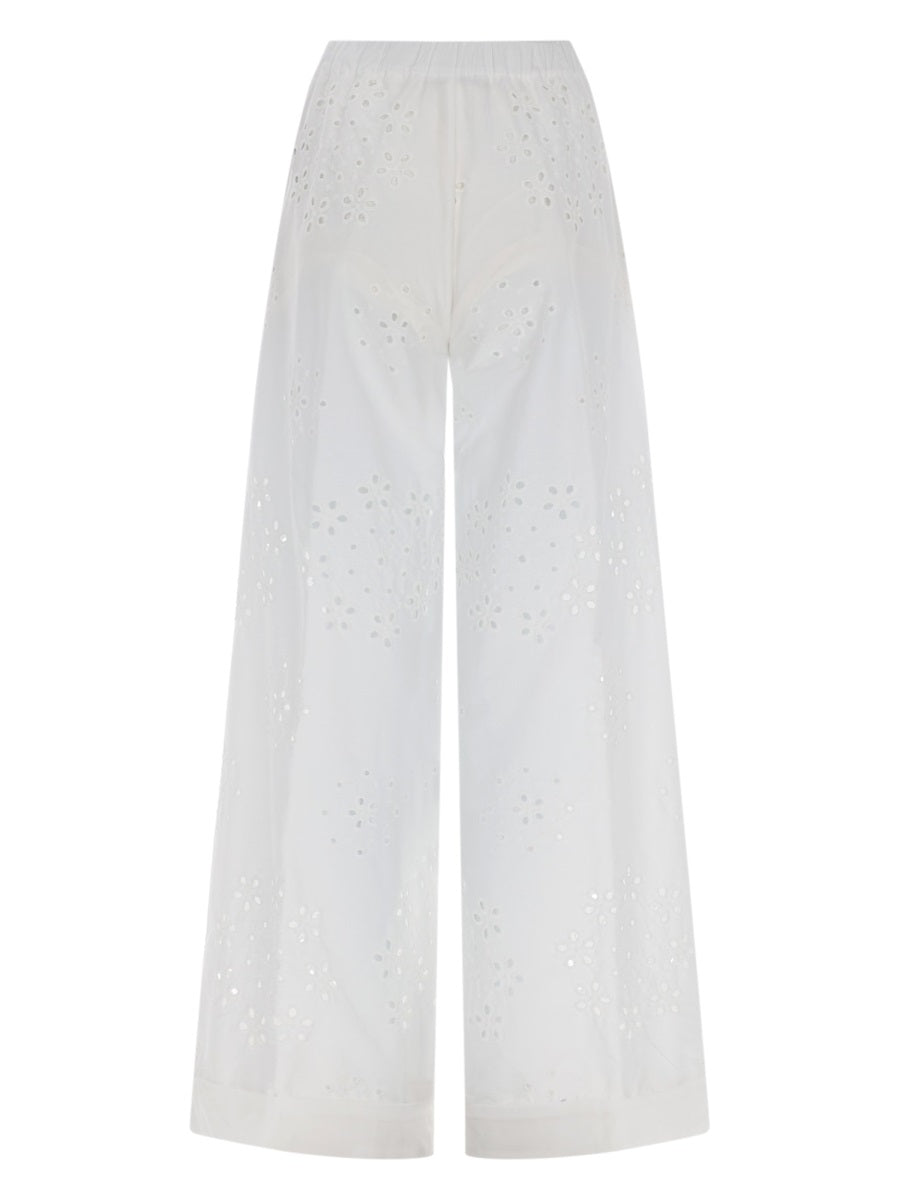 Herno Women Pantalone Traforato Con Ricamo Sangallo HERNO