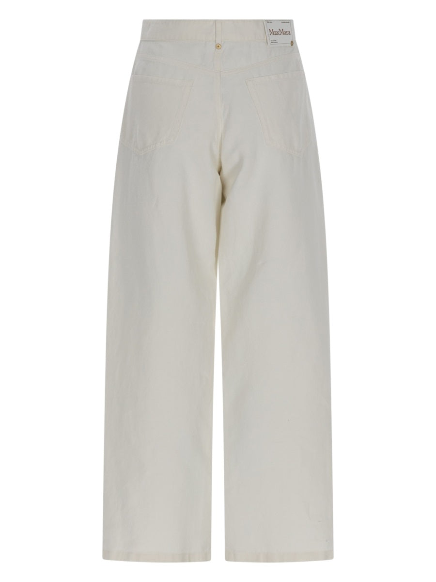 S Max Mara Women Pantalone Cinque Tasche In Cotone E Lino S MAX MARA