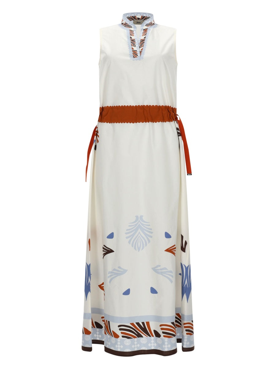 Herno Women Abito Midi Con Stampa HERNO