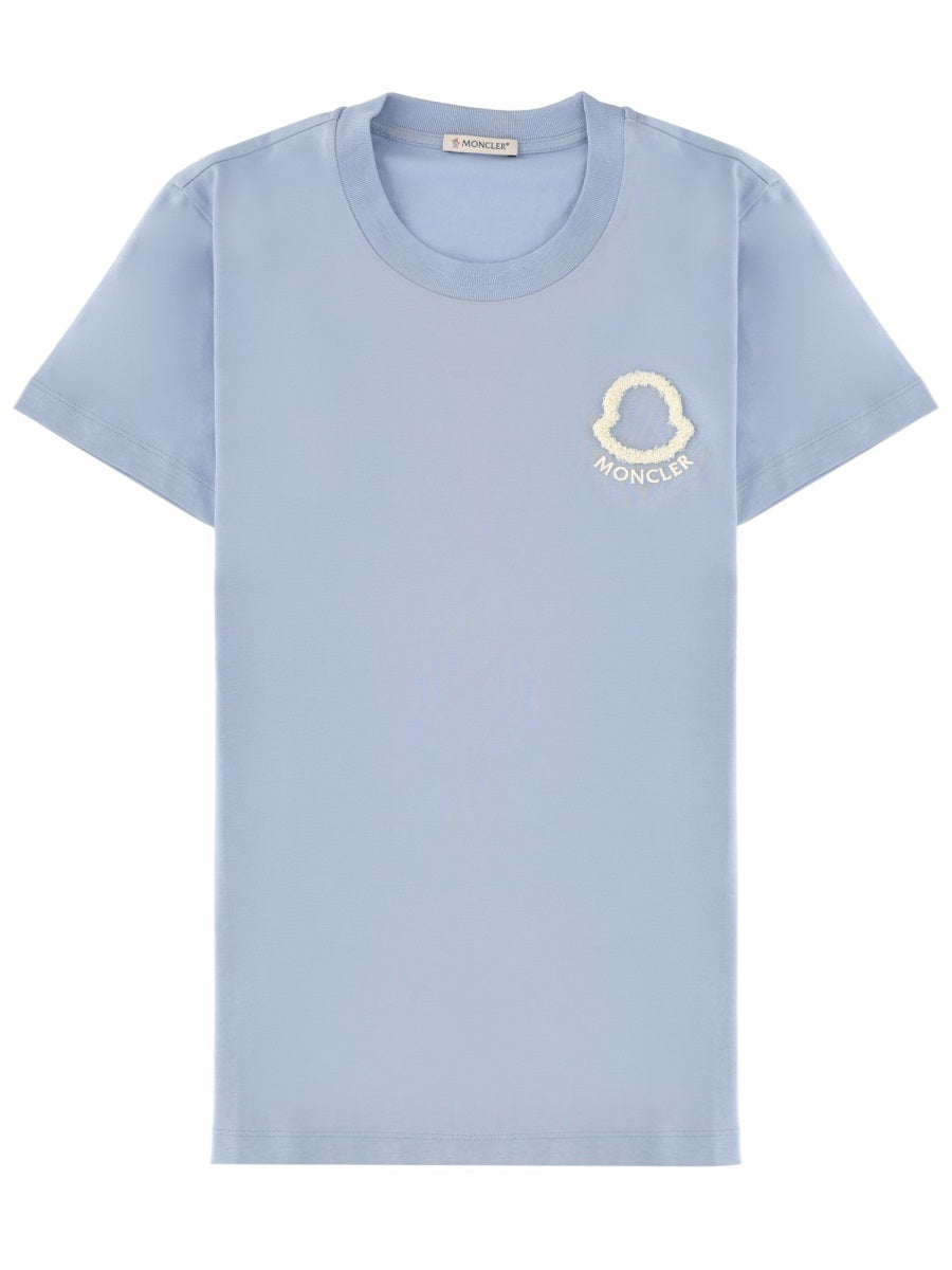 Moncler Women T-Shirt Con Logo Ricamato MONCLER