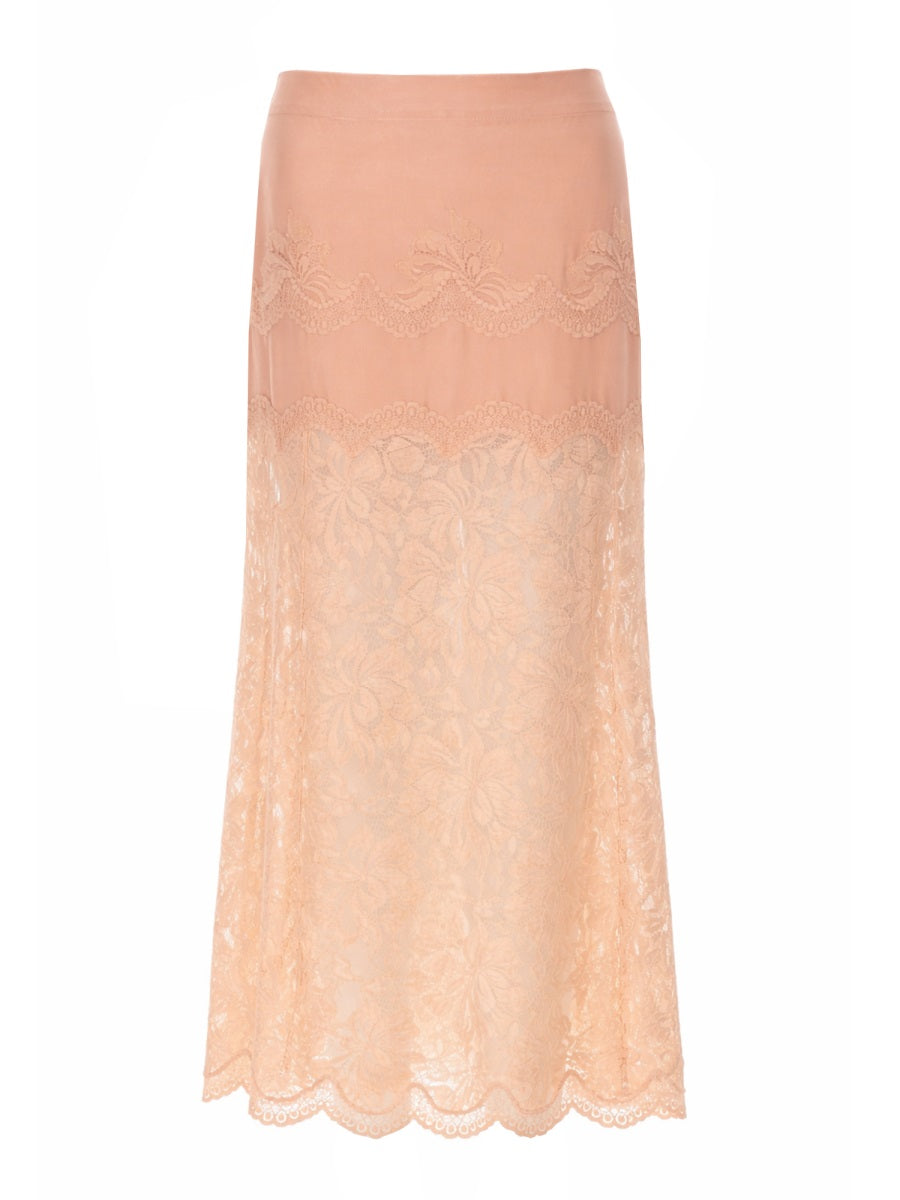 Rabanne Women Gonna Midi In Pizzo PACO RABANNE