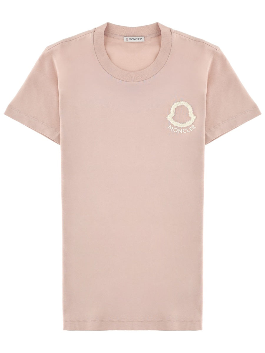 Moncler Women T-Shirt Con Logo Ricamato MONCLER