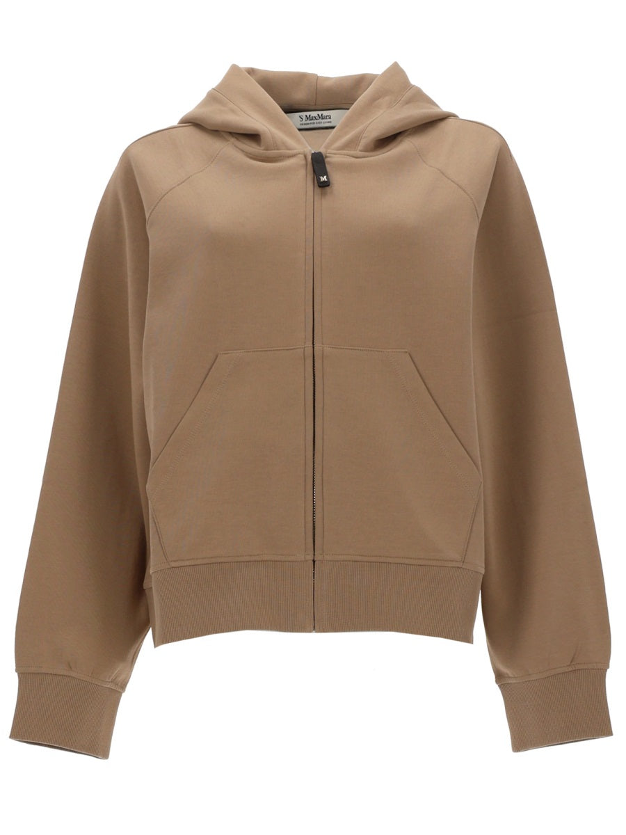 S Max Mara Women Felpa "Alma" Con Zip E Cappuccio S MAX MARA