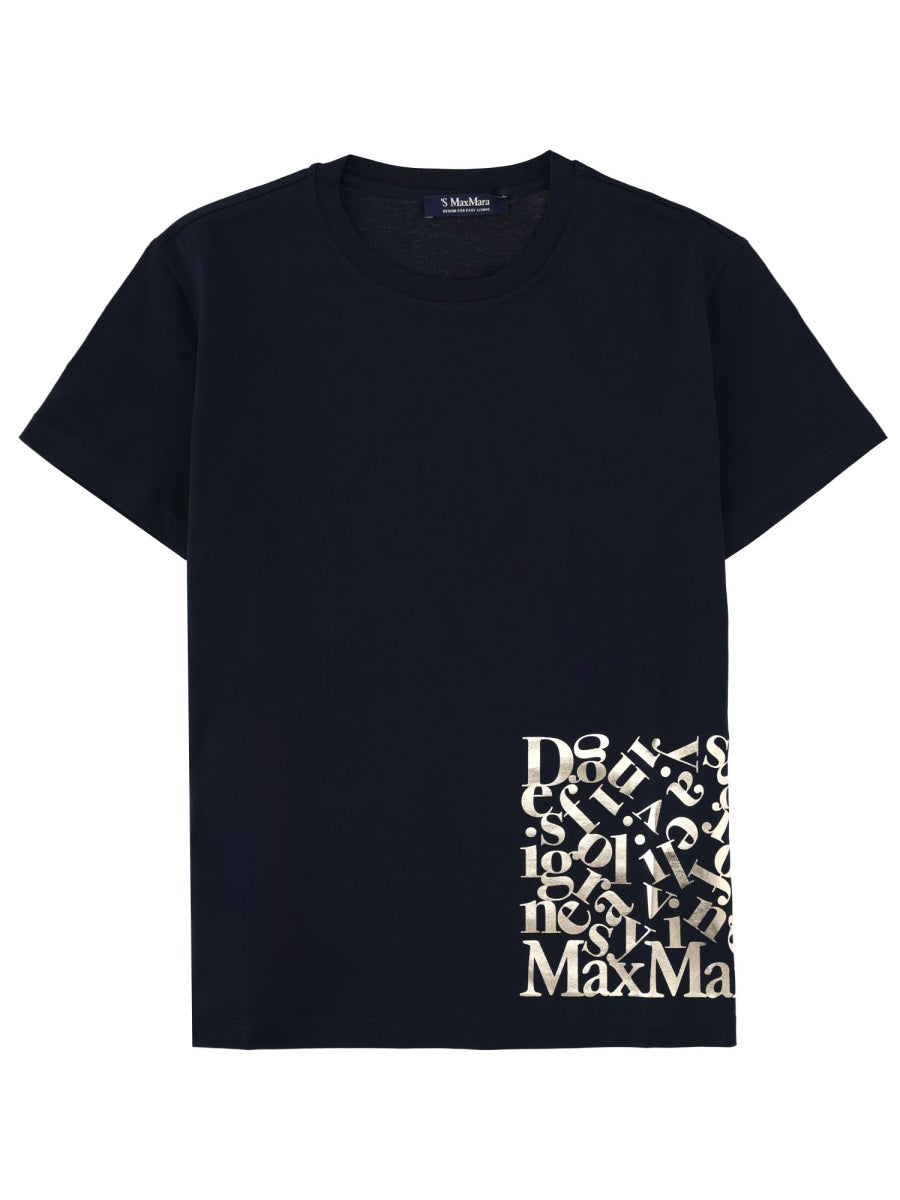 S Max Mara Women T-Shirt "Edile" Con Logo S MAX MARA