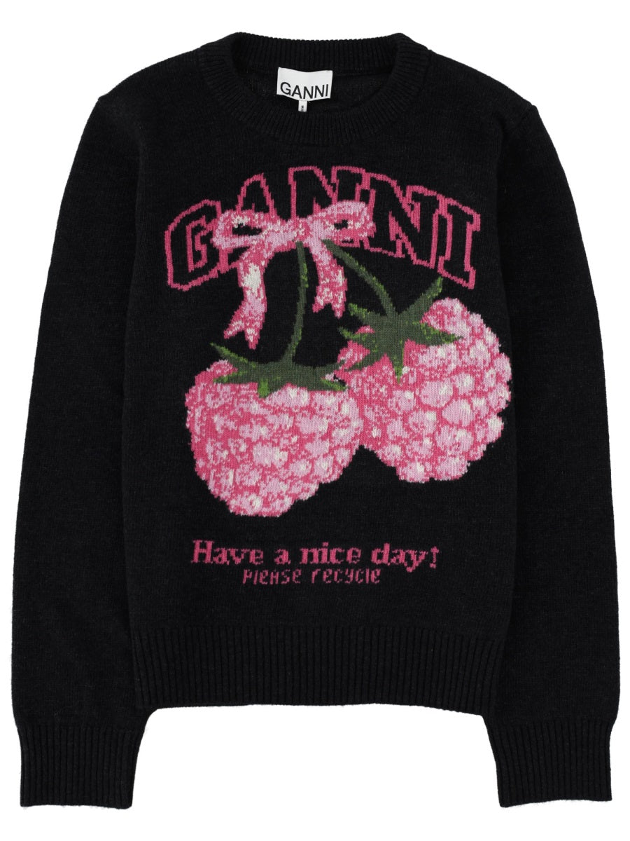 Ganni Women Maglia "Raspberry" GANNI