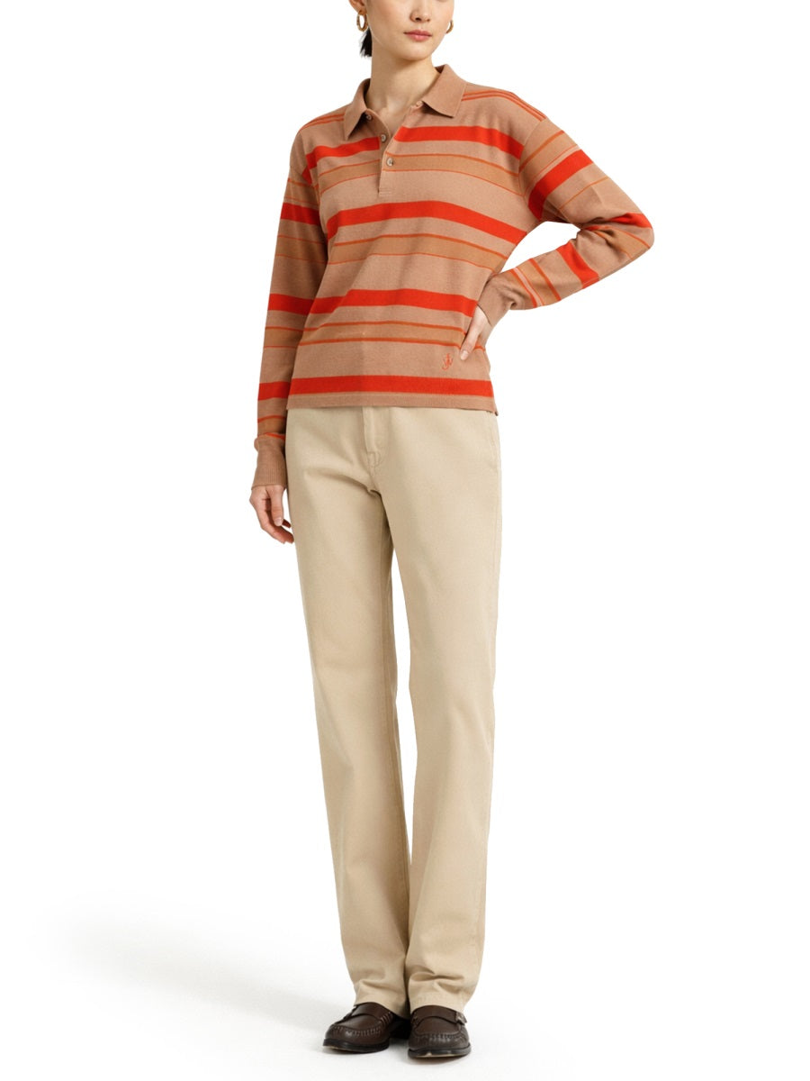 Jw Anderson Women Polo Shirt With Logo J.W. ANDERSON