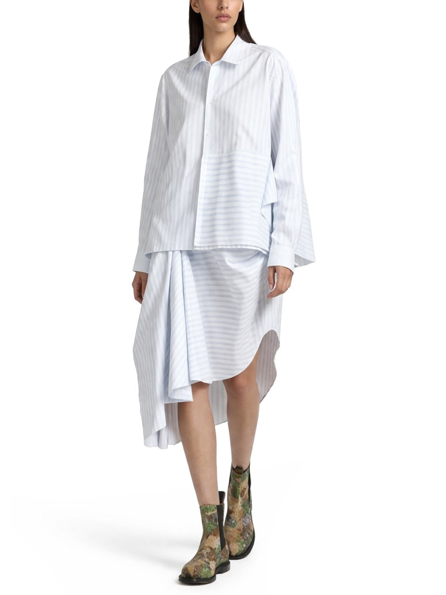 Jw Anderson Women Asymmetrical Shirt With Draping J.W. ANDERSON
