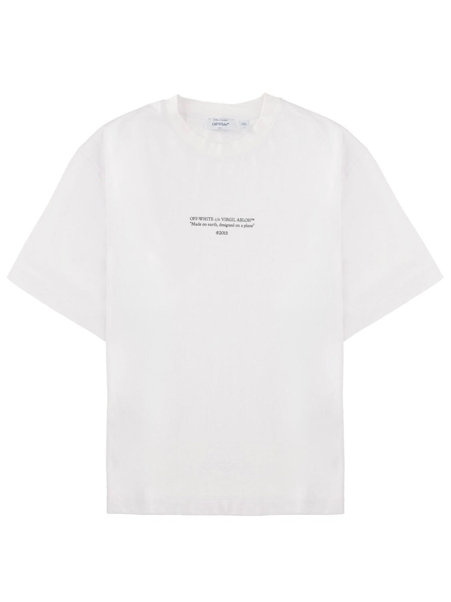 Off-White Men T-Shirt Con Logo OFF-WHITE