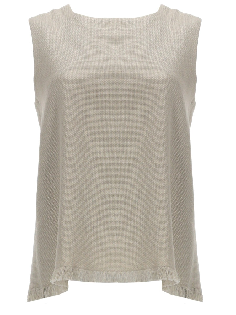S Max Mara Women Top "Anika" In Lino S MAX MARA