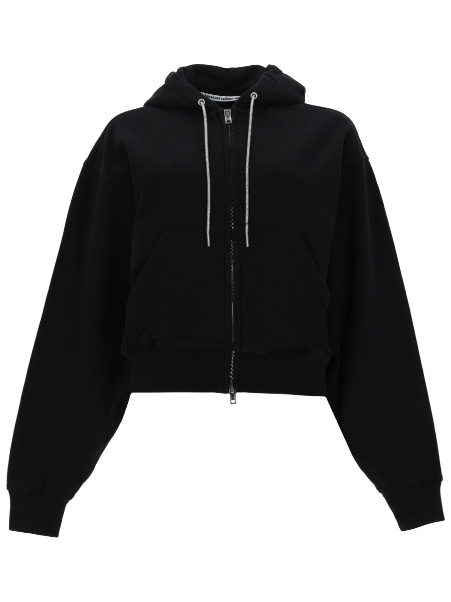 Alexander Wang Women Felpa Con Zip E Cappuccio ALEXANDER WANG
