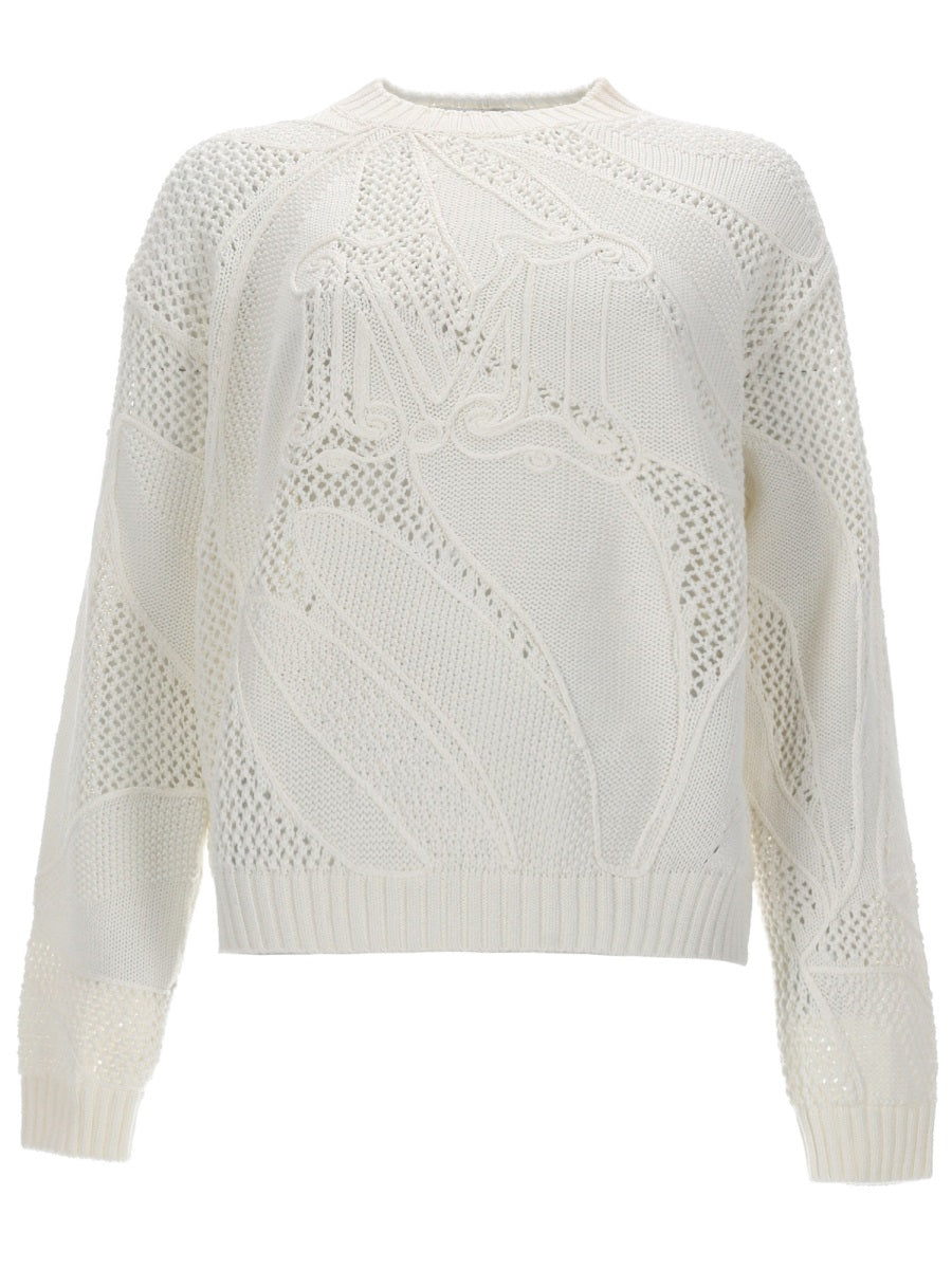 Max Mara Women Maglia In Cotone Ricamato MAX MARA