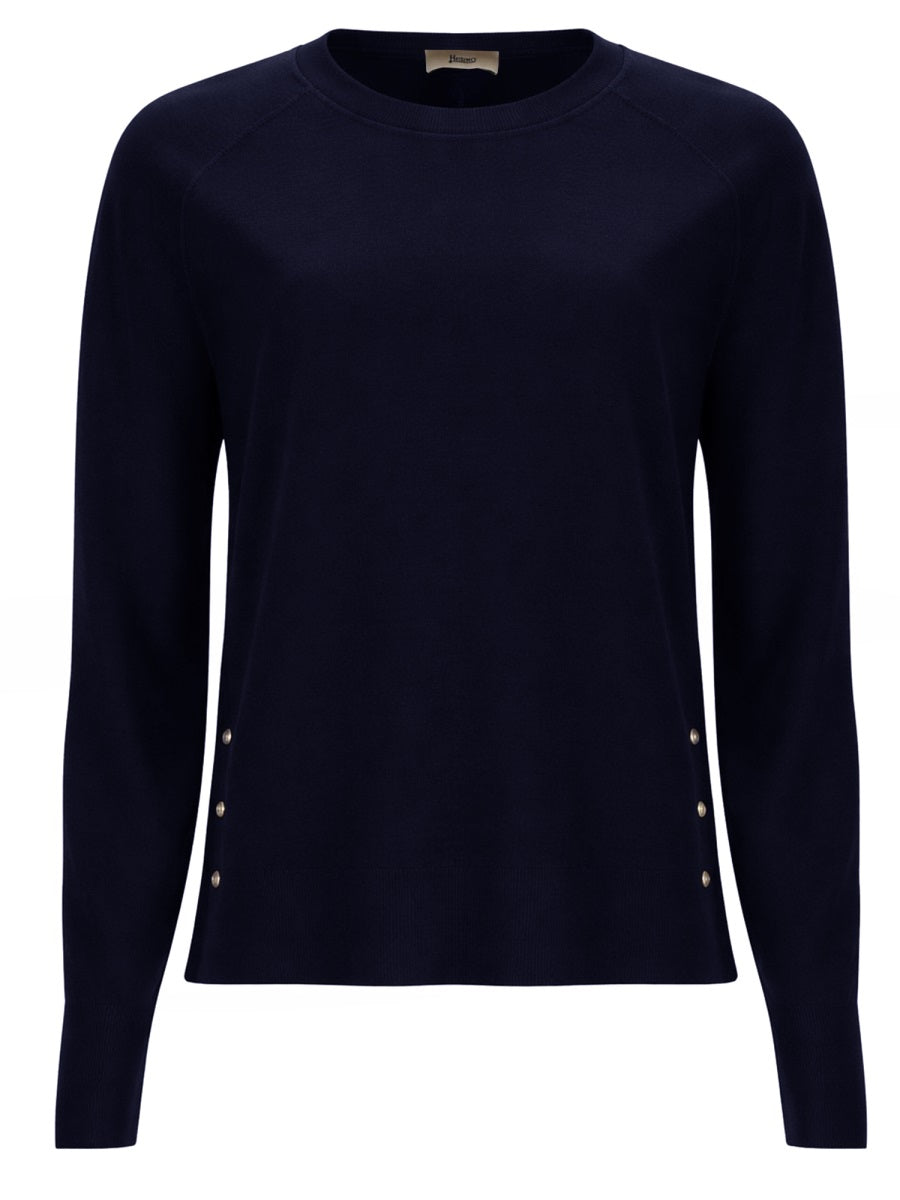 Herno Women Maglia Con Bottoni Laterali HERNO