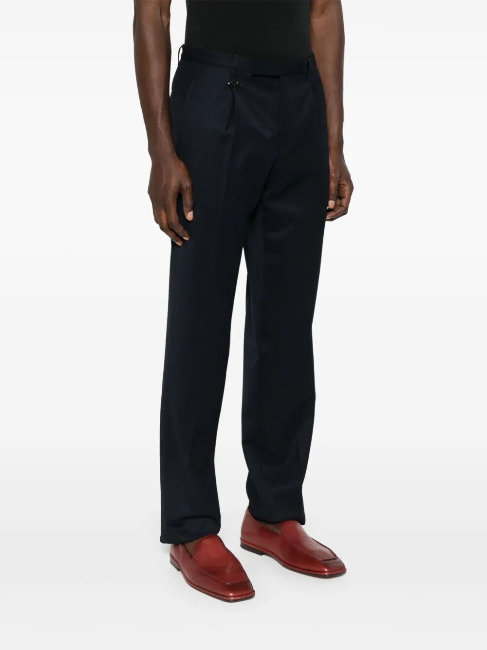 Prada Men Tapered Leg Wool Trousers PRADA