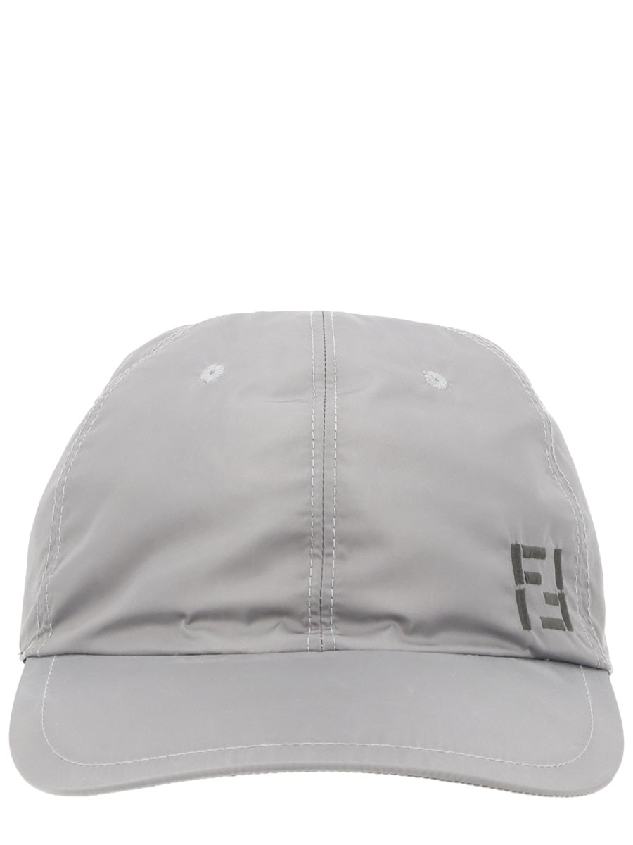 Fendi Men Cappello Da Baseball Con Logo FENDI