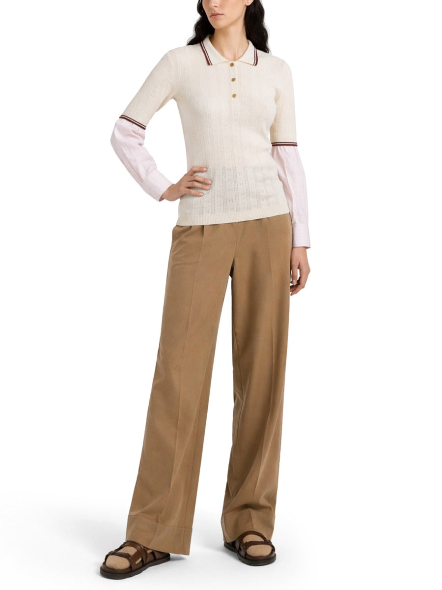 Moncler Women Pantalone Sartoriale In Cotone MONCLER