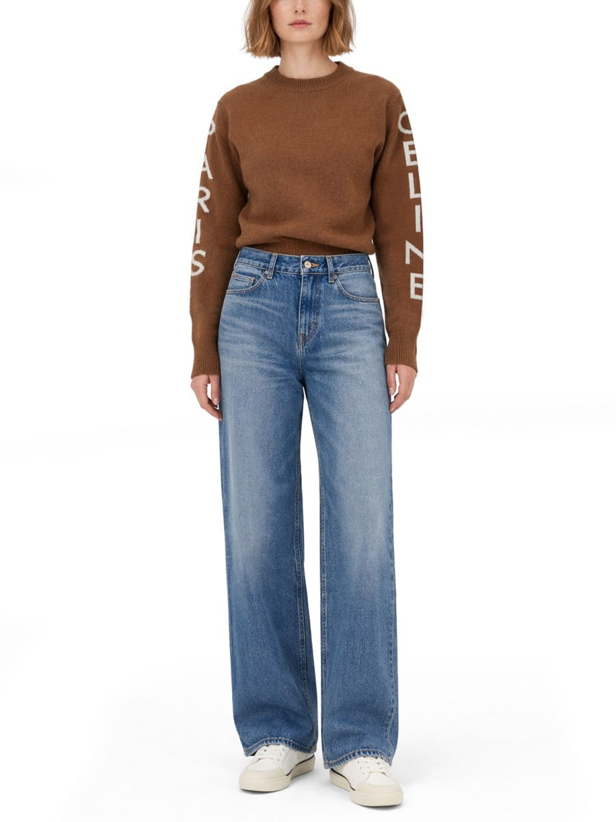 Celine Women Wool Logo Sweater CELINE