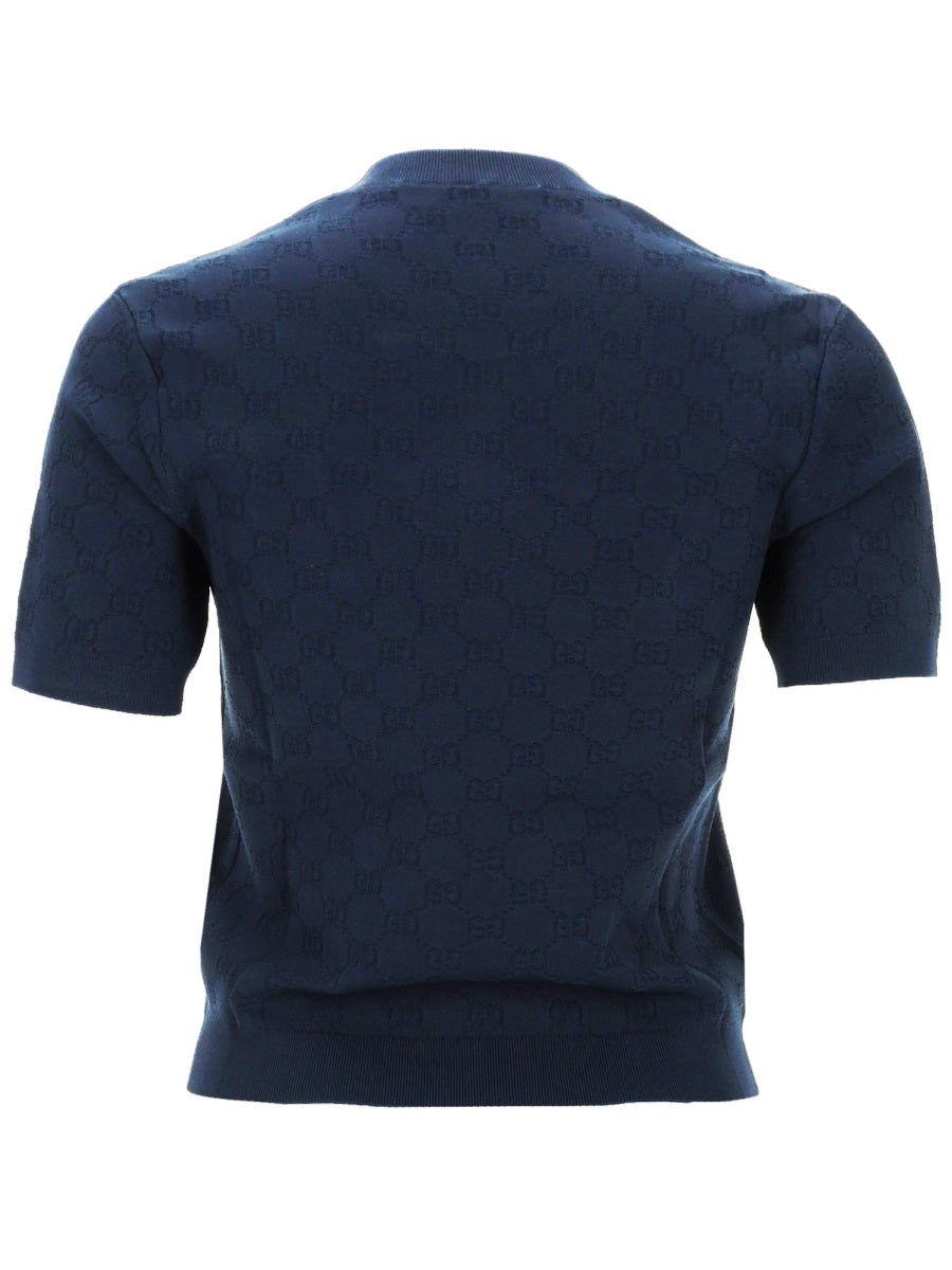 Gucci Women Top In Viscosa Jacquard Gg GUCCI